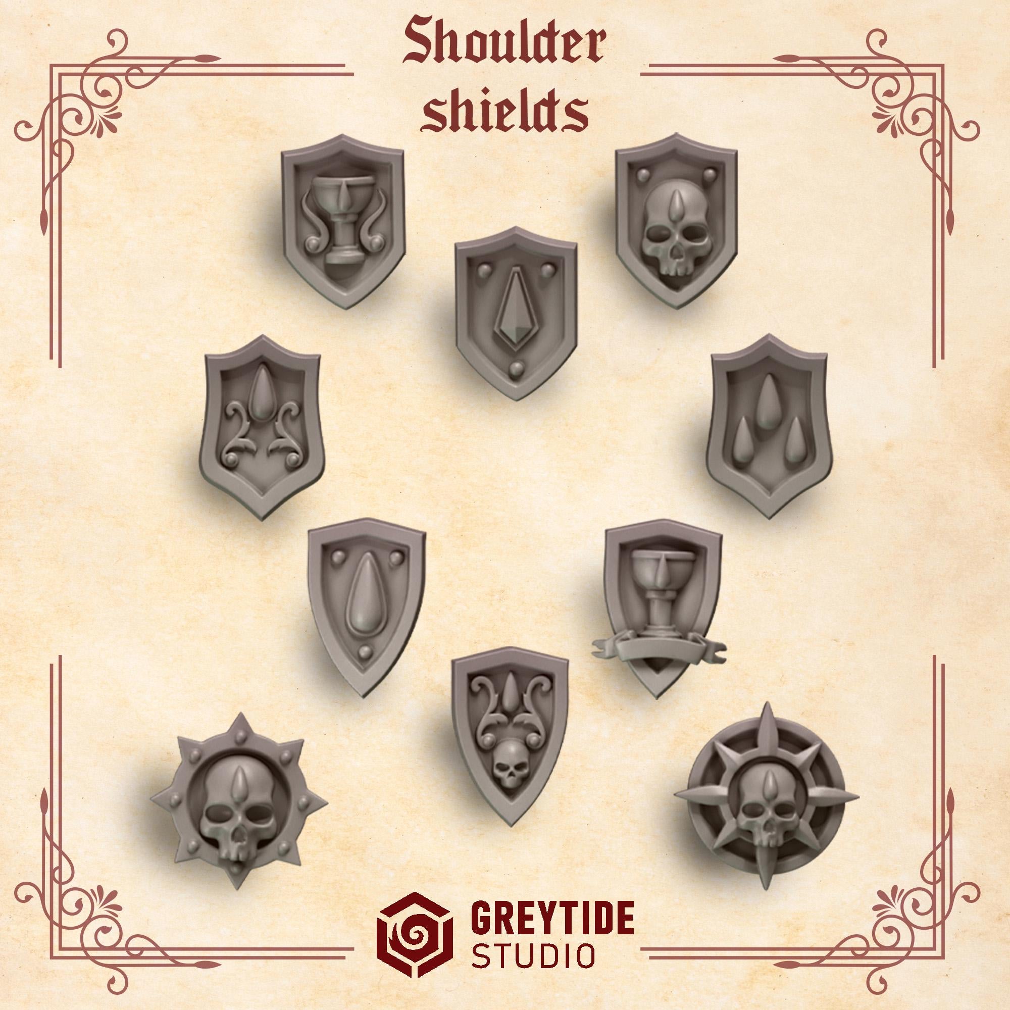 Crimson Lords - 10x Shoulder Shields
