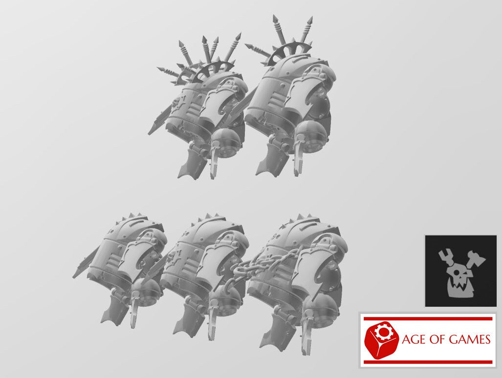 Image of the set of Indivisible Legion - 5x Flight Packs - by Seaside Crow