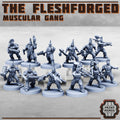 Image of the set of Fleshforged Gang - x12 Gangers - by Seaside Crow
