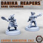 Image of the set of Corpse Reapers - 10x Cult Ganger Expansion 1 - by Seaside Crow