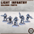 Image of the set of Kaledon Fortis - 5x Infantry - by Seaside Crow
