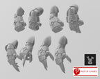 Image of the set of Indivisible Legion - 5x Dismember Power Fists - by Seaside Crow