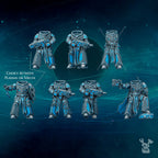 Image of the set of Scylla Legion - 5x Scylla Tactical Squad (Pre-Assembled) - by Seaside Crow