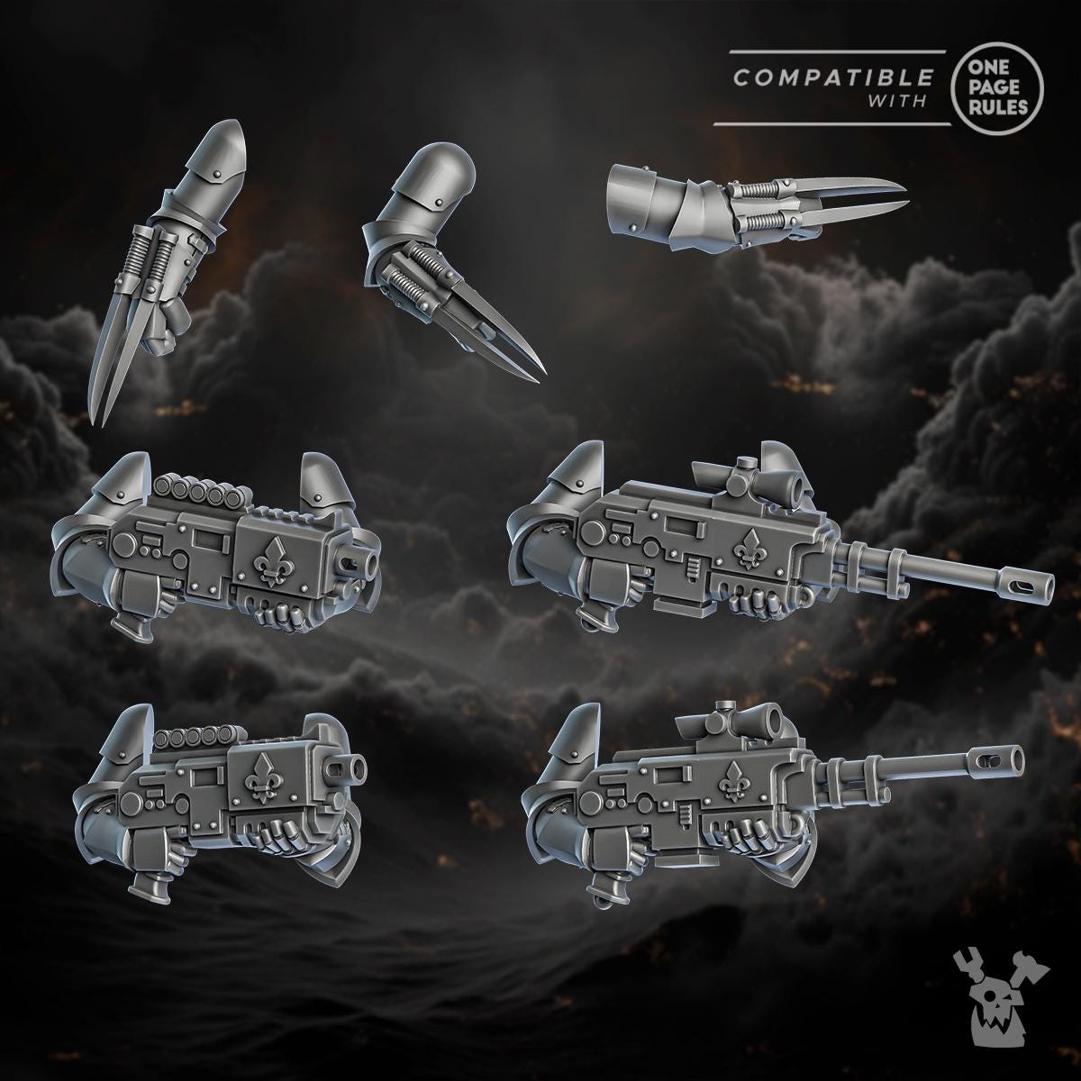 Image of the set of Battle Sisters - Weapon Set - by Seaside Crow