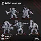 Image of the set of Blak Orks Mob - by Seaside Crow