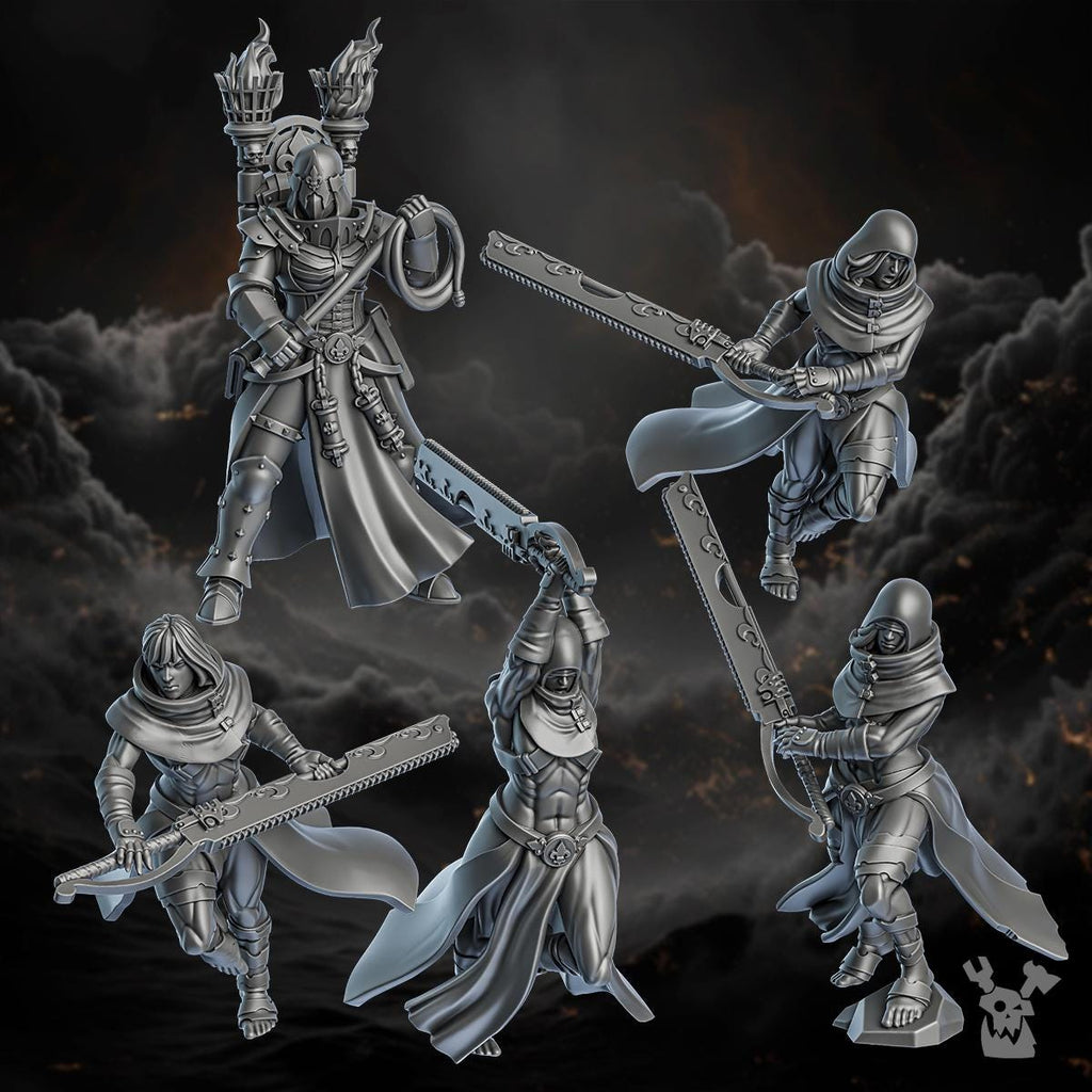 Image of the set of Battle Sisters - 5x Redeemer Sisters - by Seaside Crow