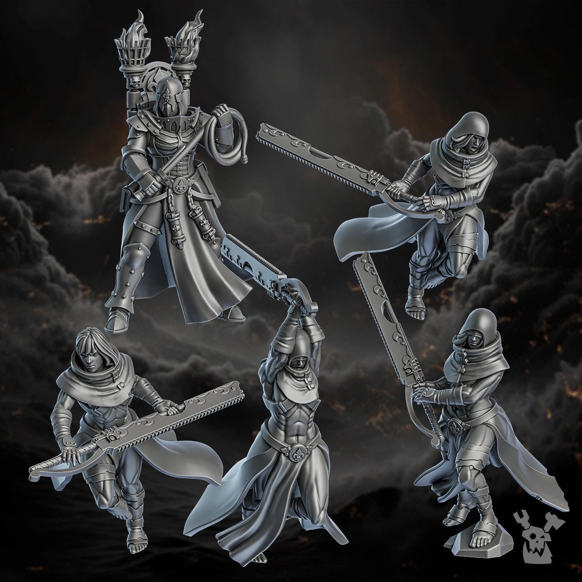 Image of the set of Battle Sisters - 5x Redeemer Sisters - by Seaside Crow