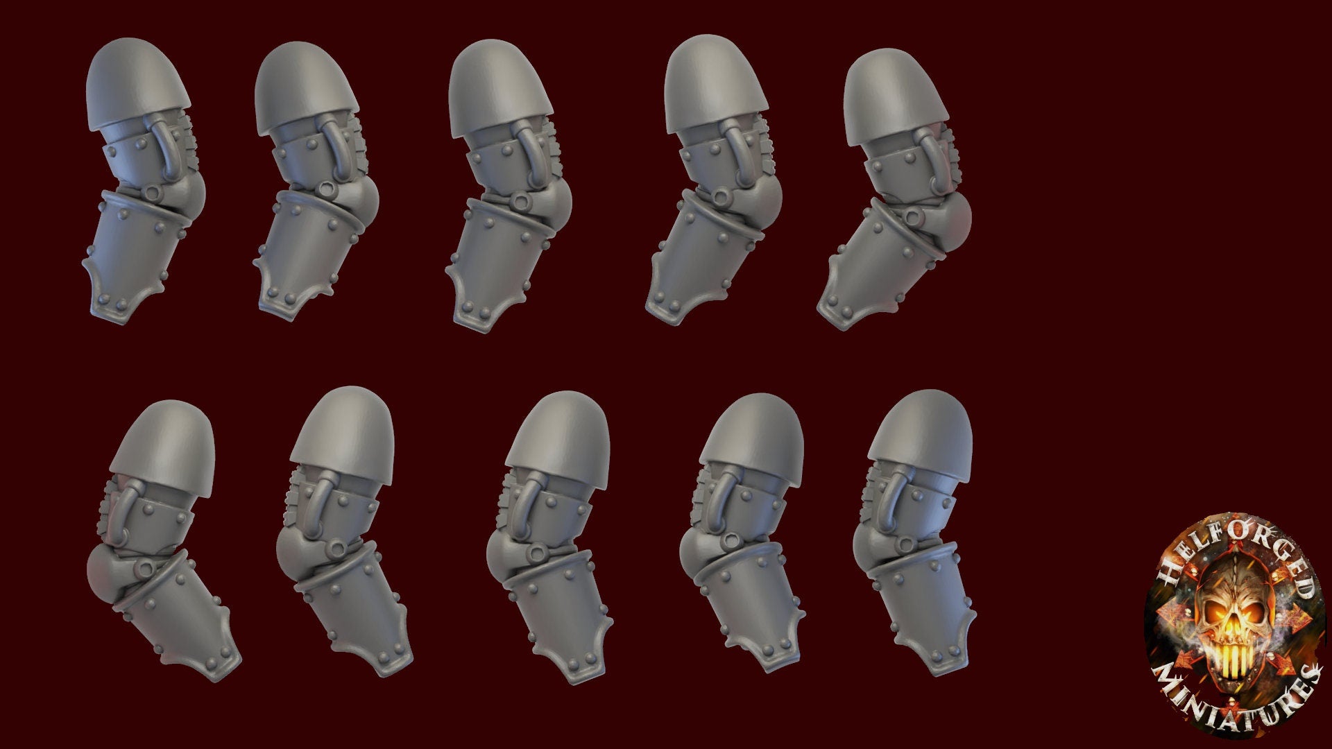 Image of the set of Heresy Bits - 5x Pairs (10x total) Mk3 Arms (One-Handed Weapons) - by Seaside Crow