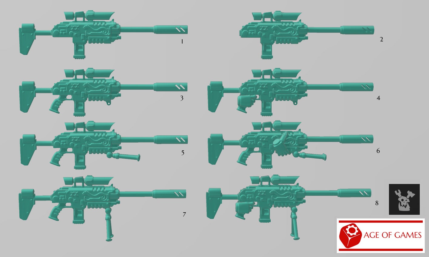 Scylla Legion - 5x Scylla Sniper Rifles