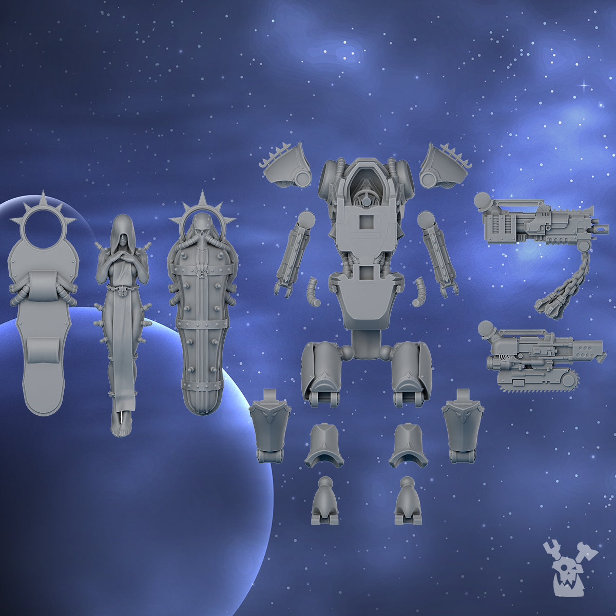 Image of the set of Battle Sisters - Bonebreak Machine - by Seaside Crow