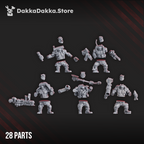 Image of the set of Blak Orks Mob - by Seaside Crow