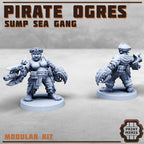 Image of the set of Stack City - x5 Sump Pirate Ogres - by Seaside Crow