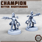 Image of the set of Bitter Nightshades - Champions - by Seaside Crow