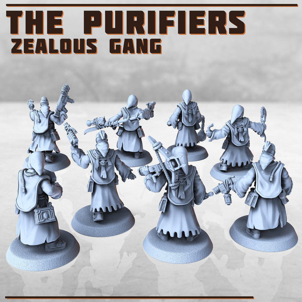 Image of the set of Purifiers  - x8 Gangers - by Seaside Crow