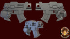 Image of the set of Heresy Bits - 5x Umbra Bolt Pistols - by Seaside Crow