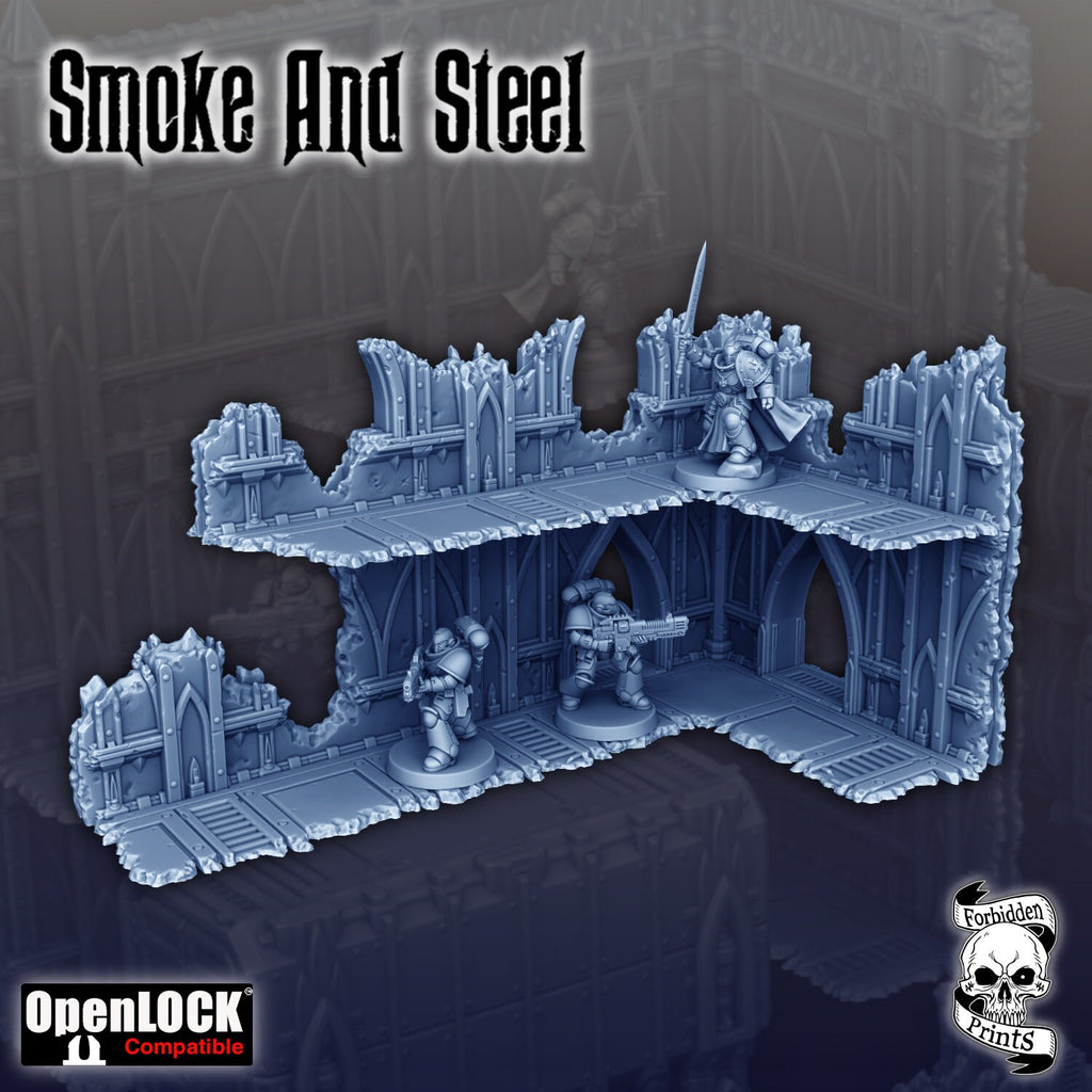 Smoke & Steel - Ruins (WTC Standard, x40 Pieces)