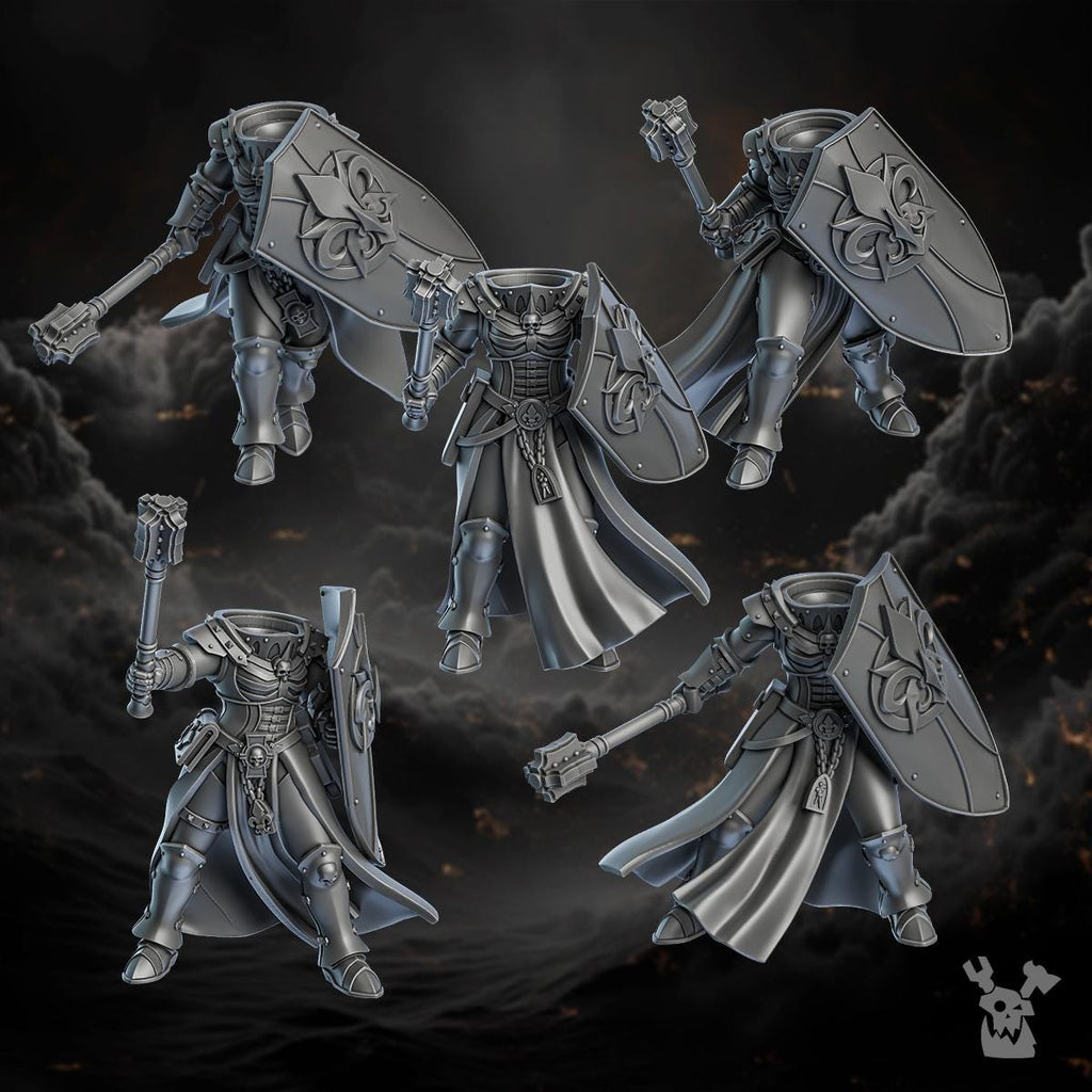 Image of the set of Battle Sisters - 5x Sisters of Redemption (Pre-Assembled) - by Seaside Crow