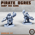 Image of the set of Stack City - x5 Sump Pirate Ogres - by Seaside Crow