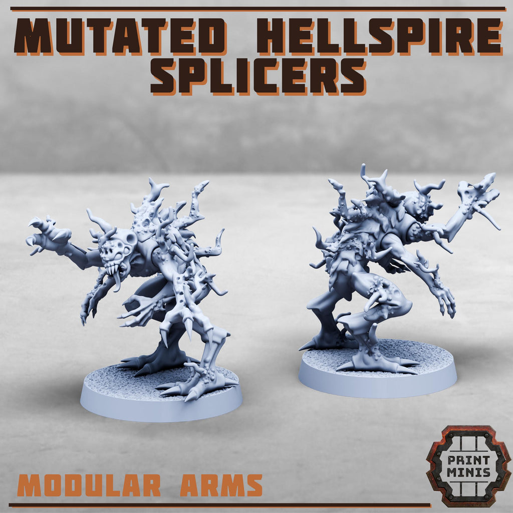 Image of the set of Stack City - x4 Mutated Hellspire Splicers - by Seaside Crow