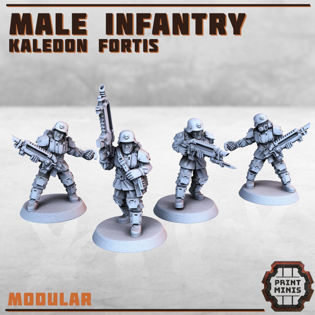 Kaledon Fortis - 4x Infantry (Male)