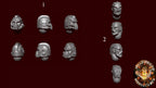 Image of the set of Legion of Carnage - 5x Berzerker Bare Heads - by Seaside Crow