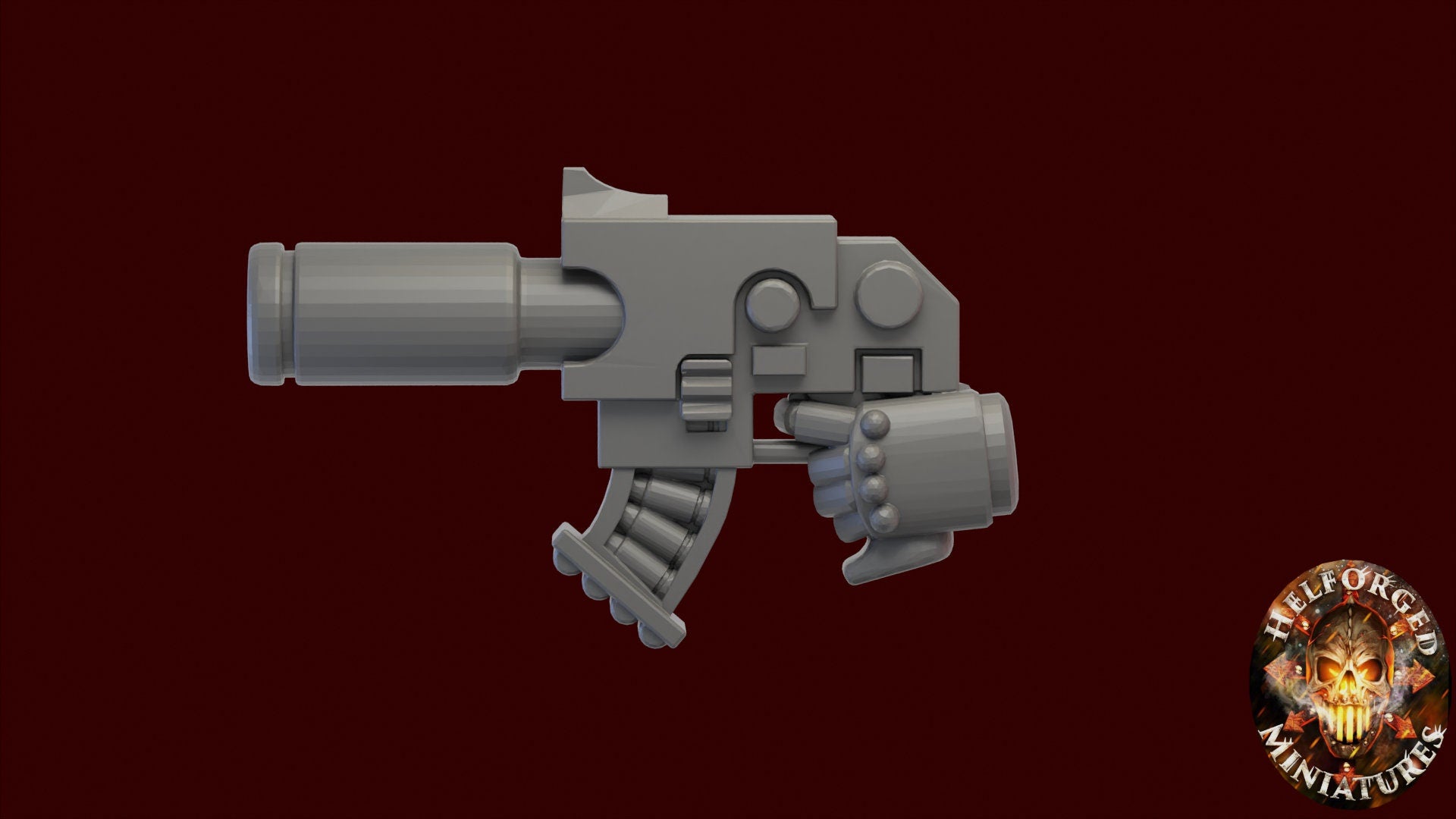 Image of the set of Heresy Bits - 5x Silenced Bolt Pistols - by Seaside Crow