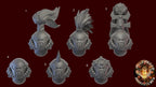 Image of the set of Sensual Sadists - 5x Helmets - by Seaside Crow