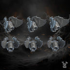Image of the set of Battle Sisters - 5x Jet Pack Retribution Angels (Pre-Assembled) - by Seaside Crow
