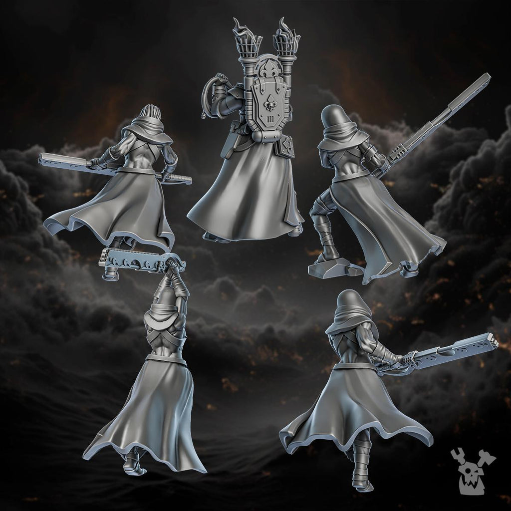 Image of the set of Battle Sisters - 5x Redeemer Sisters - by Seaside Crow