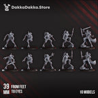 Image of the set of Machine Cult - 5x Persecutor Shredkeens (Pre-Assembled) - by Seaside Crow