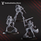 Image of the set of Machine Cult - 5x Persecutor Shredkeens (Pre-Assembled) - by Seaside Crow