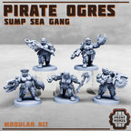 Image of the set of Stack City - x5 Sump Pirate Ogres - by Seaside Crow