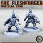 Image of the set of Fleshforged Gang - x12 Gangers - by Seaside Crow