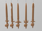 Image of the set of Indivisible Legion - 5x Power Swords - by Seaside Crow