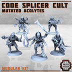 Image of the set of Code Splicer Cult - x5 Acolytes - by Seaside Crow
