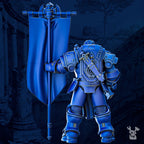 Image of the set of Victrix Legion - Banner Bearer - by Seaside Crow
