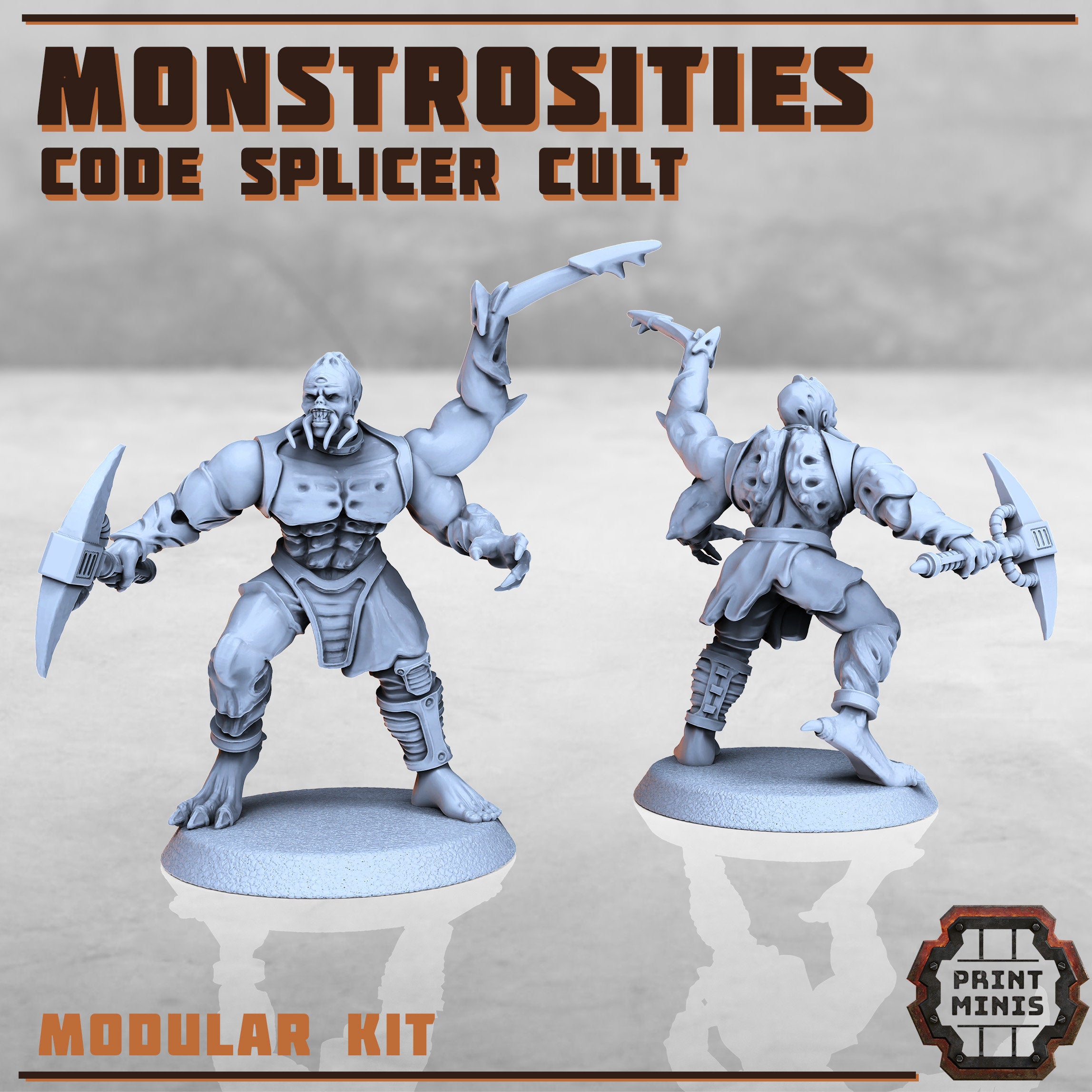 Image of the set of Code Splicer Cult - x10 Monstrosities - by Seaside Crow