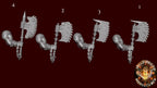 Image of the set of Legion of Carnage - 5x Bare Arms Chainaxes - by Seaside Crow