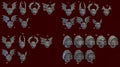 Image of the set of Legion of Night - 5x Miezul Helmets (27 Variants!) - by Seaside Crow