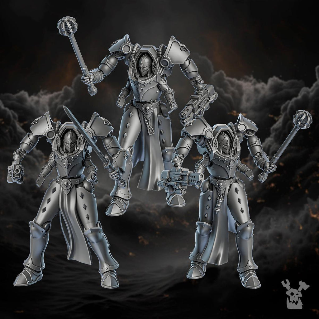 Image of the set of Battle Sisters - 3x Repentant Exo-Suits - by Seaside Crow