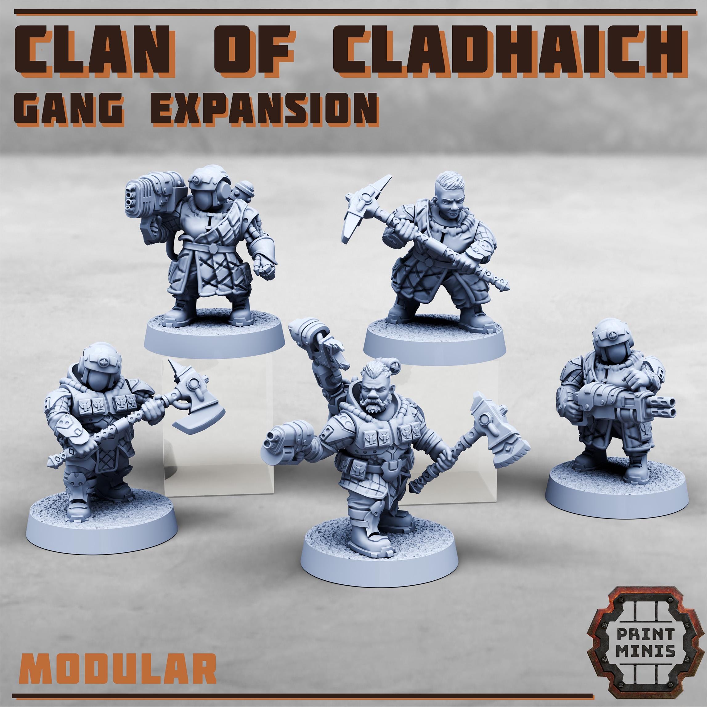 Image of the set of Clan of Cladhaich - x5 Mineral Gang Expansion 2 - by Seaside Crow