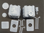 Image of the set of Stack City - Oil Tanks Kit - by Seaside Crow