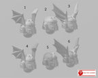 Image of the set of Legion of Night - 5x Soim Pattern Helmets - by Seaside Crow