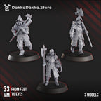 Image of the set of Pilgrims - Torquemada's Inquisition - 3x Conquistador Vanguard - by Seaside Crow