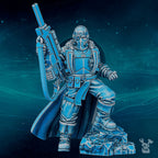 Image of the set of Scylla Legion - 1x Scylla Cultist Commander Fisher - by Seaside Crow