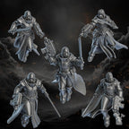 Image of the set of Battle Sisters - 5x Jet Pack Retribution Angels (Pre-Assembled) - by Seaside Crow