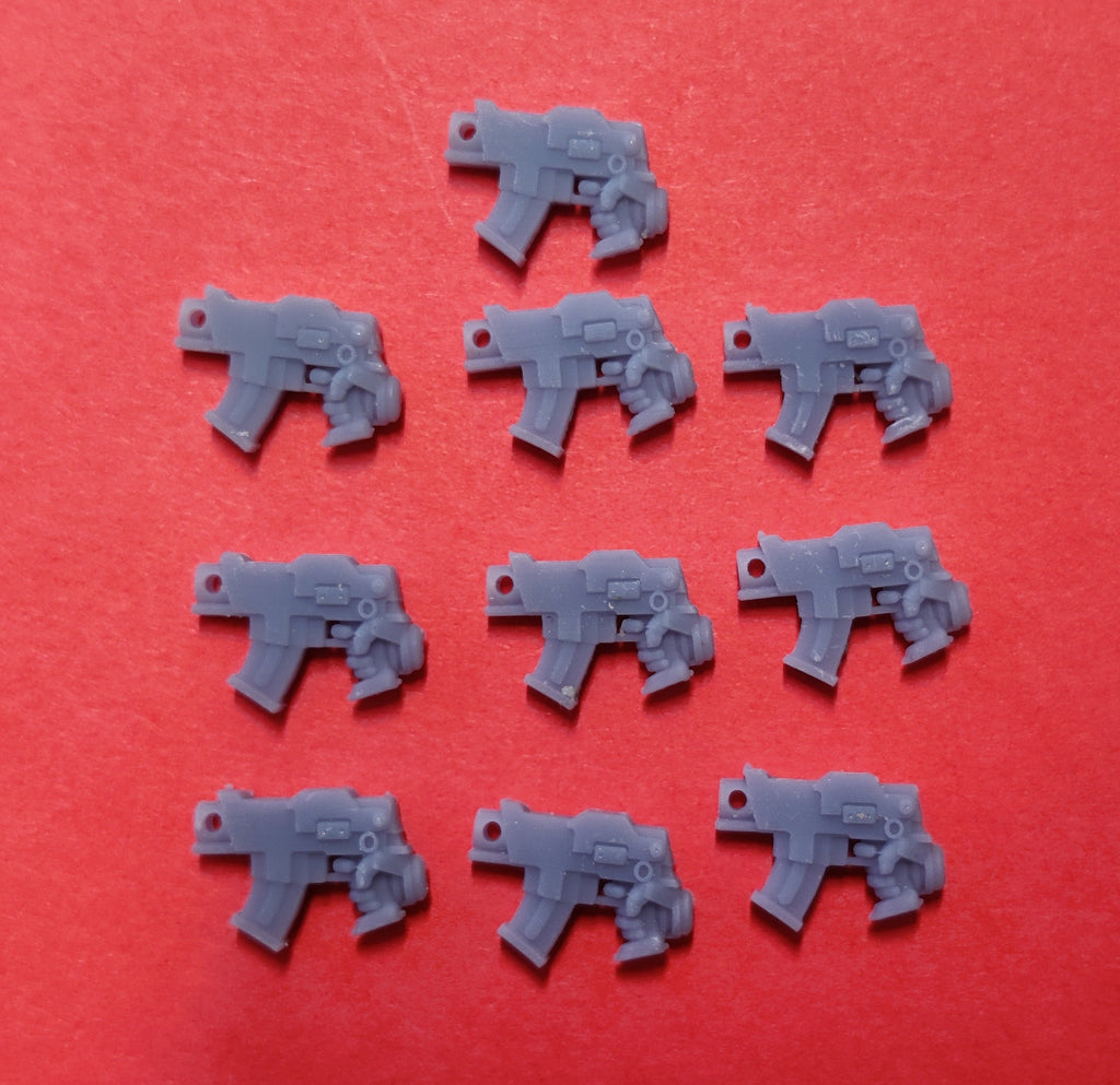 Image of the set of Heresy Bits - 5x Umbra Bolt Pistols - by Seaside Crow