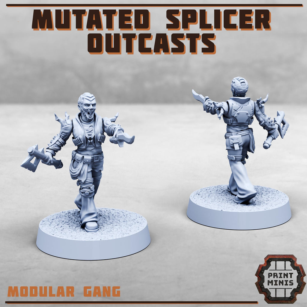 Image of the set of Stack City - 8x Mutated Splicer Outcasts - by Seaside Crow