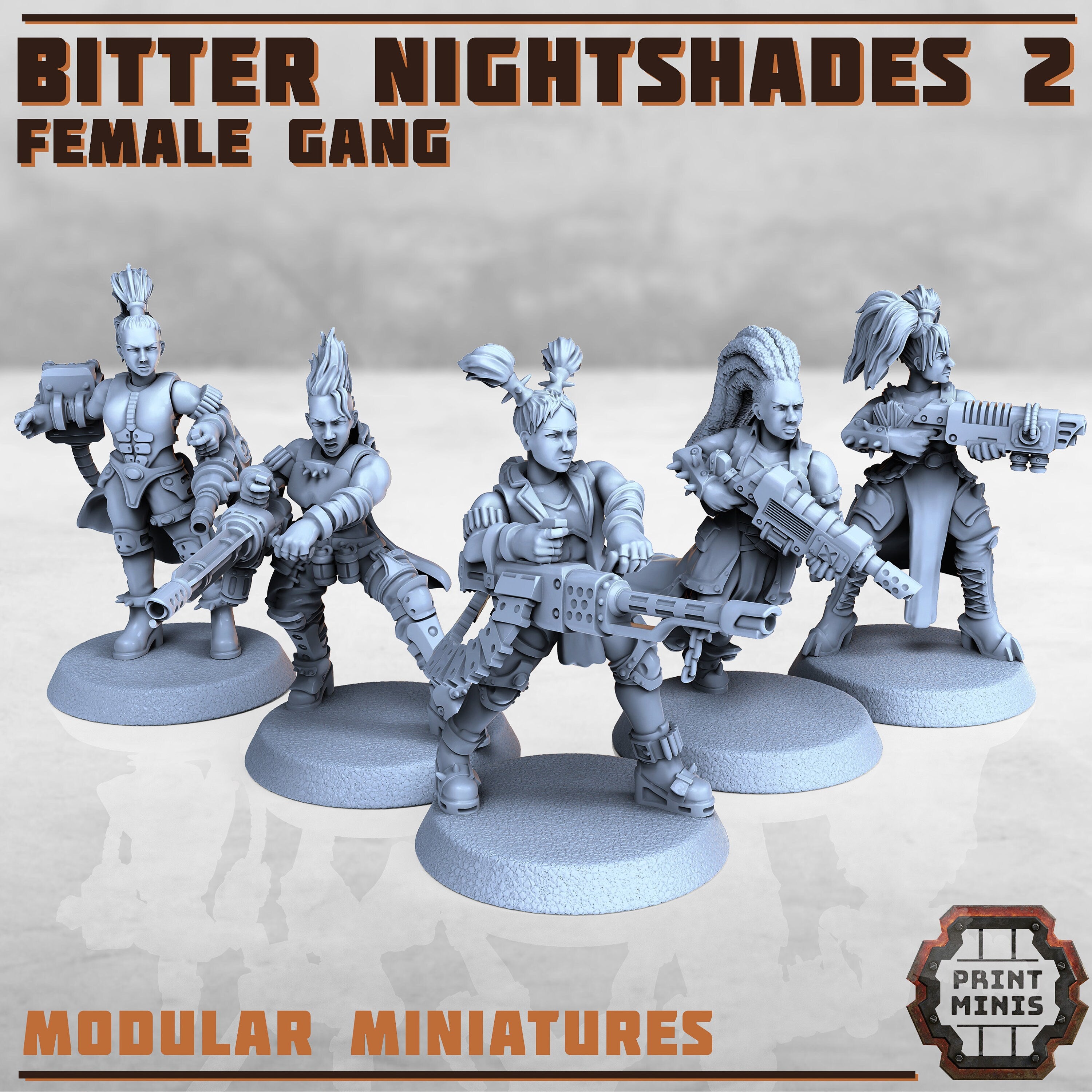 Bitter Nightshades - 5x Female Gangers 2