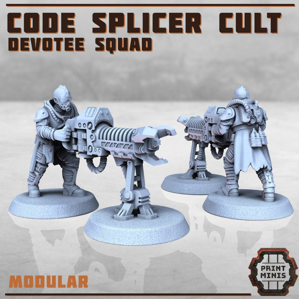 Image of the set of Code Splicer Cult - x10 Cultists - by Seaside Crow